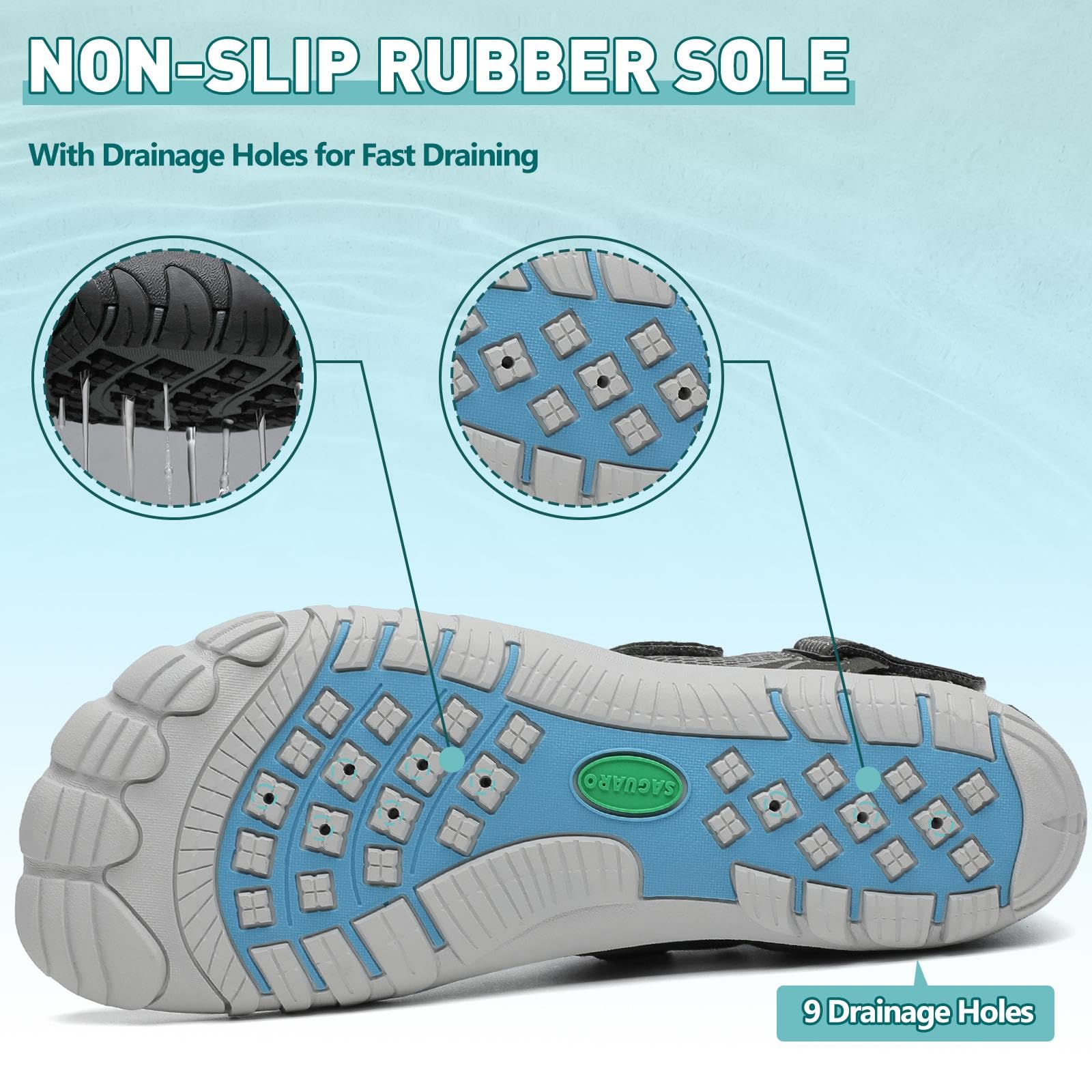 SAGUARO Barefoot Shoes Unisex Trekking Sandals Men Women Sports & Outdoor Sandals Barefoot Sandals Size 39-47 EU - Image 5