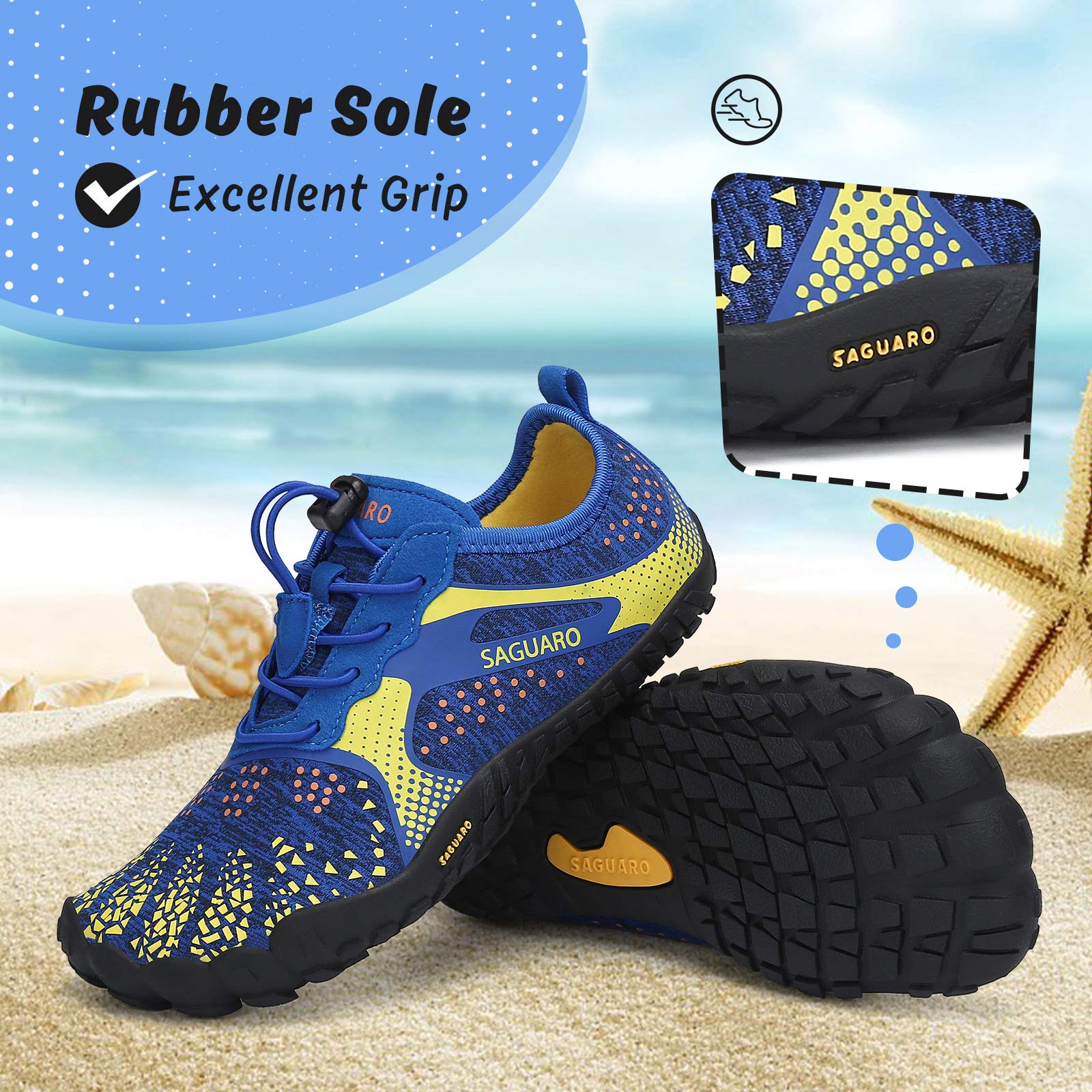 SAGUARO Kids' Barefoot Shoes Boys Girls Quick Dry Aqua Athletic Sneakers Lightweight Sport Footwear Toddler Water Shoes - Image 6