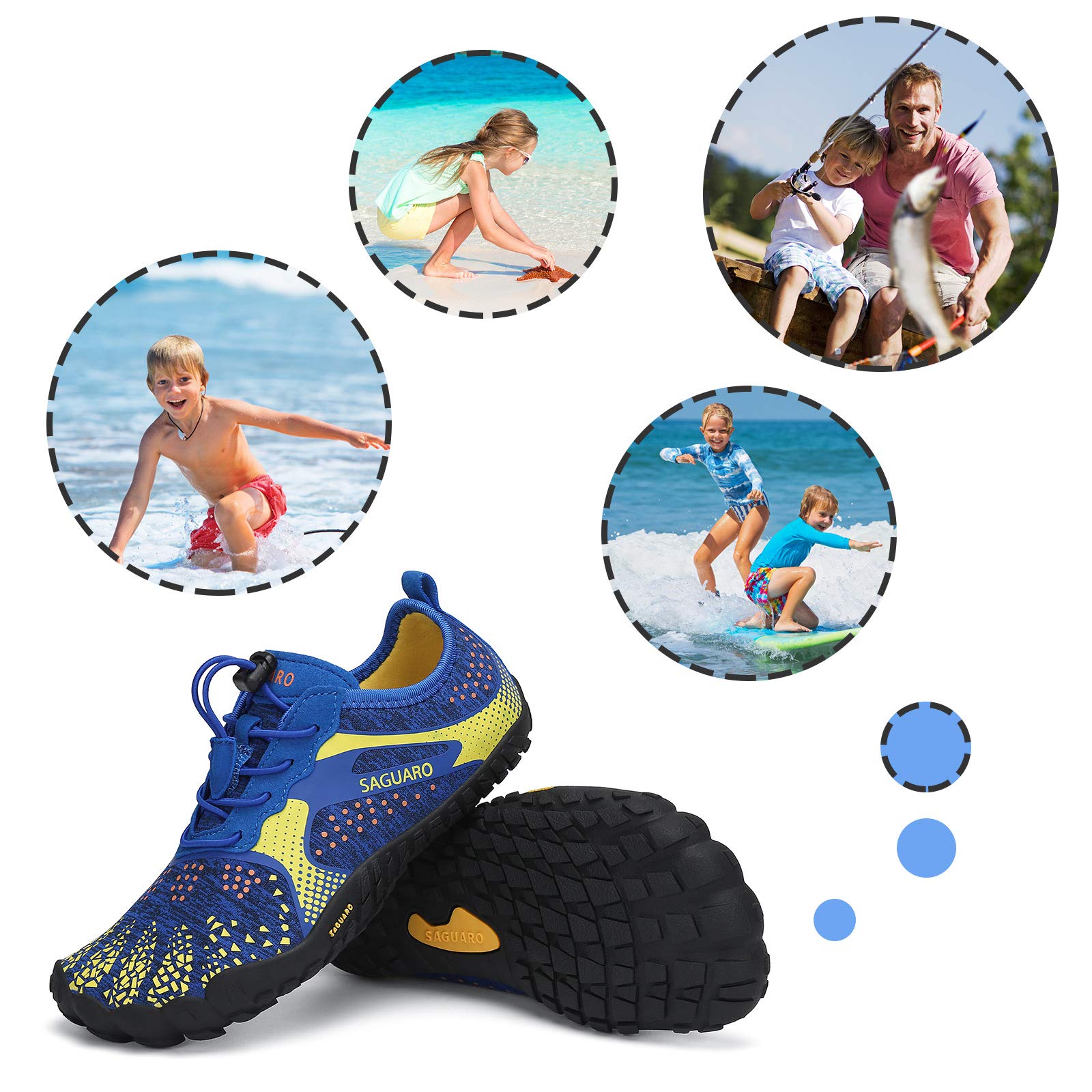 SAGUARO Kids' Barefoot Shoes Boys Girls Quick Dry Aqua Athletic Sneakers Lightweight Sport Footwear Toddler Water Shoes - Image 7