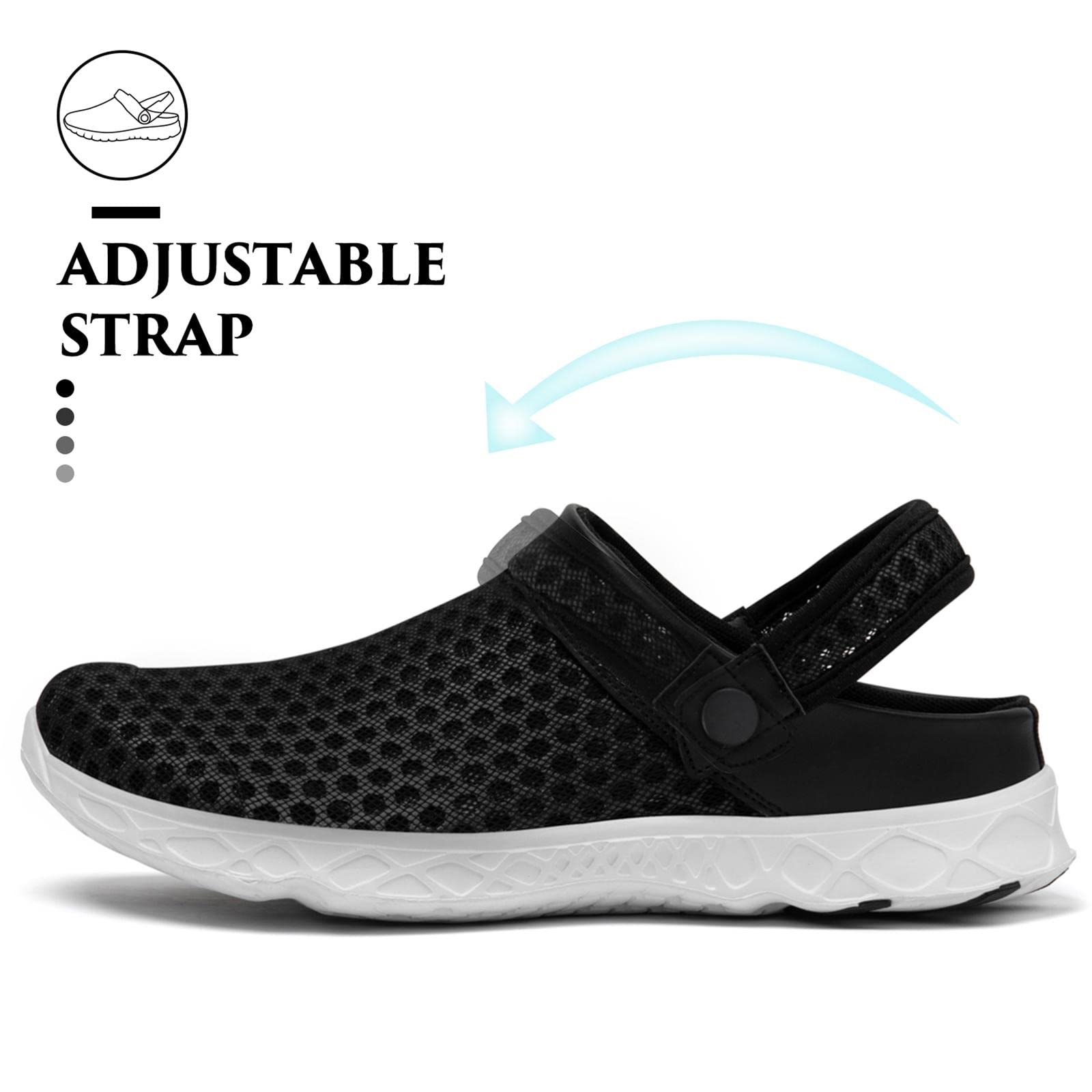 SAGUARO Men's Women's Quick Dry Garden Shoes Lightweight Breathable Gardening Clog Water Shoes Mesh Sandals for Sports Outdoor Beach Pool Exercise - Image 4