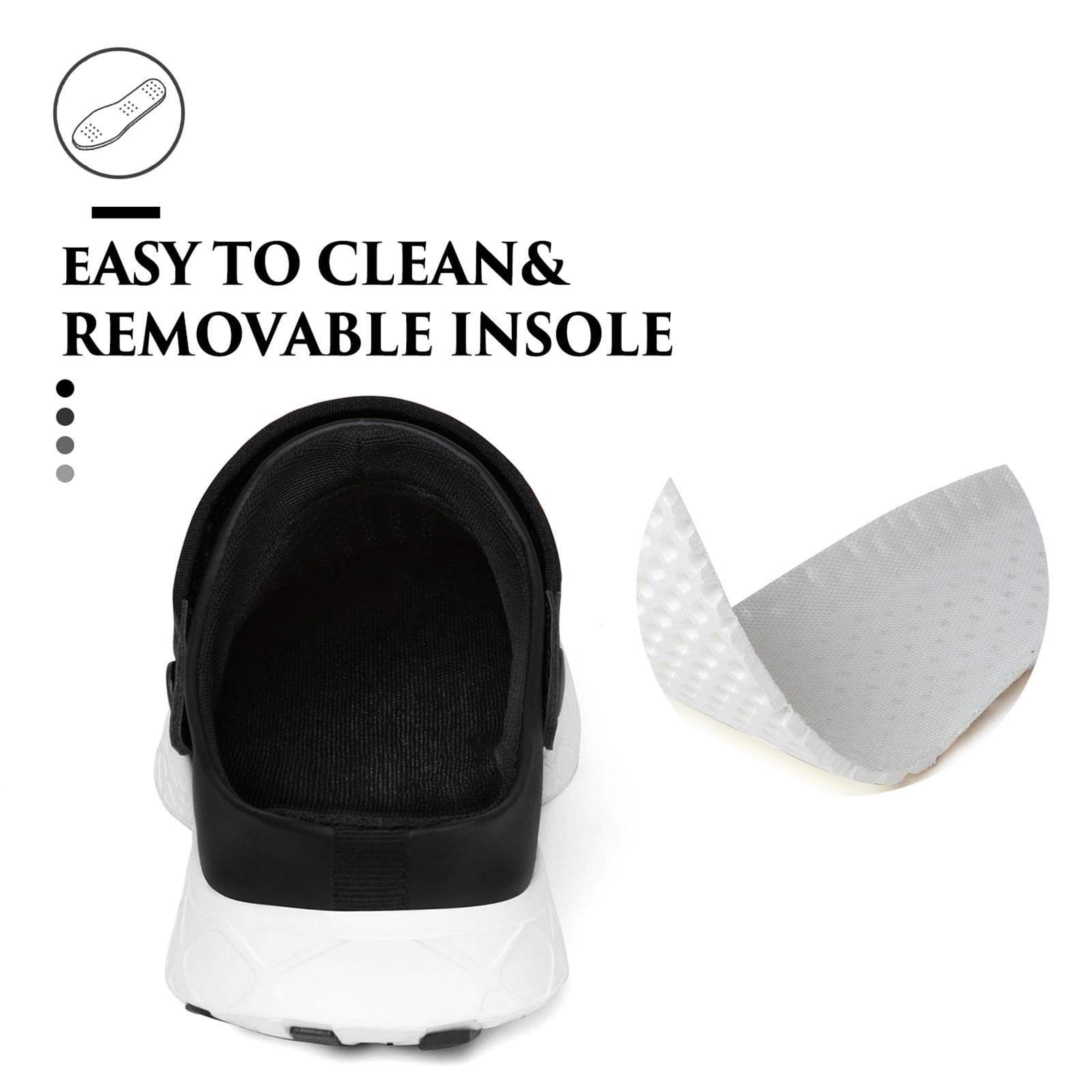 SAGUARO Men's Women's Quick Dry Garden Shoes Lightweight Breathable Gardening Clog Water Shoes Mesh Sandals for Sports Outdoor Beach Pool Exercise - Image 6