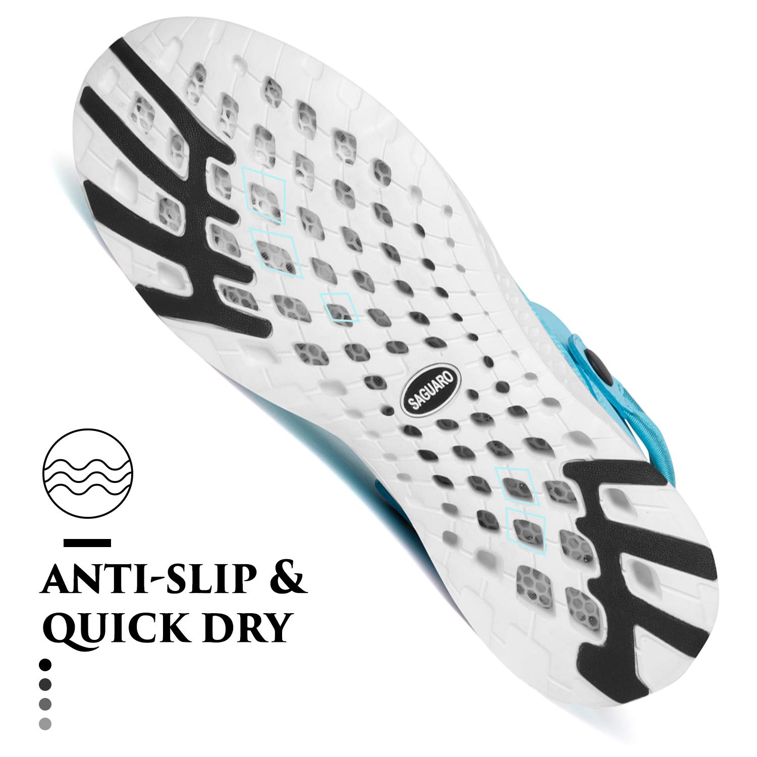 SAGUARO Men's Women's Quick Dry Garden Shoes Lightweight Breathable Gardening Clog Water Shoes Mesh Sandals for Sports Outdoor Beach Pool Exercise - Image 7