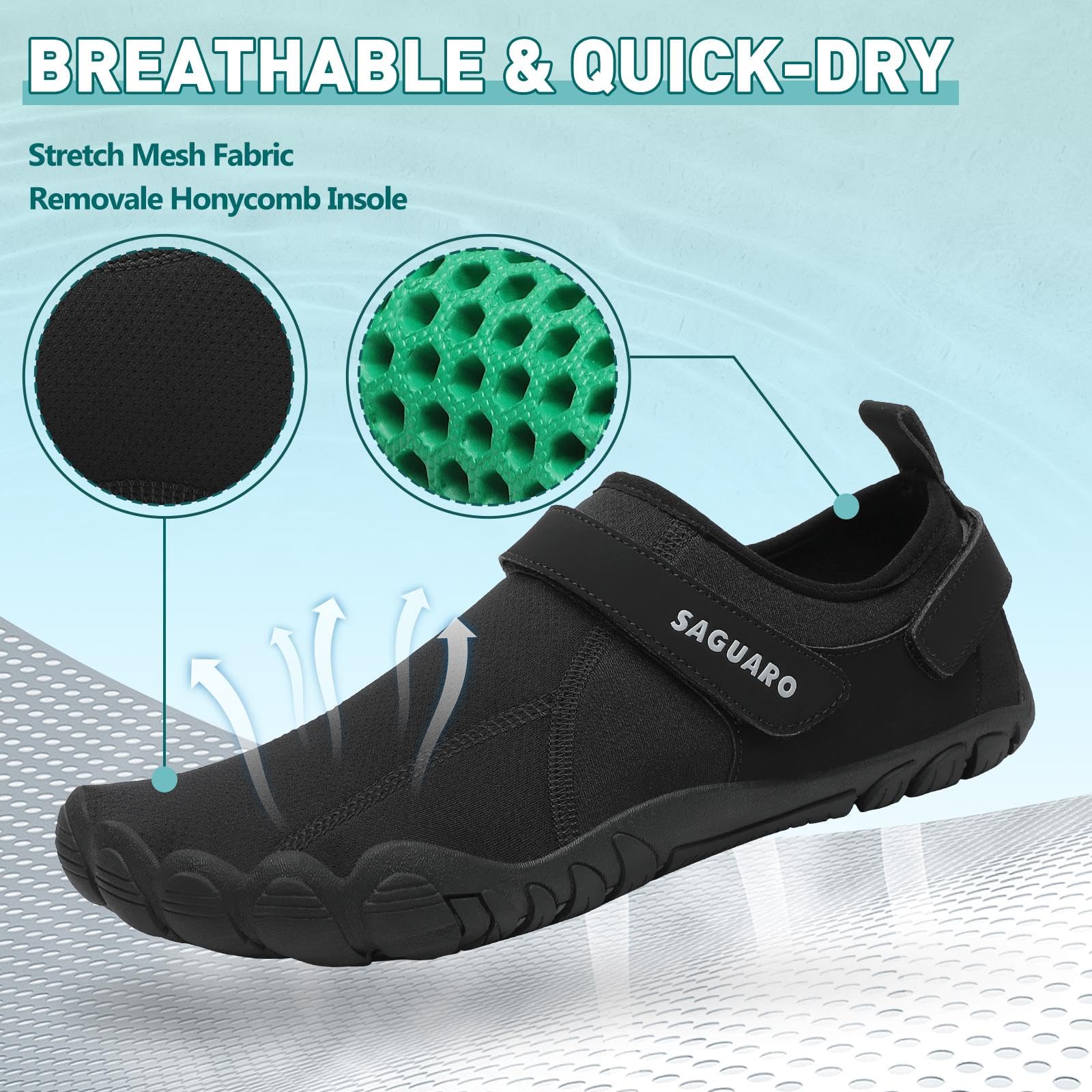 SAGUARO Unisex Adult Walking Shoes - Image 3