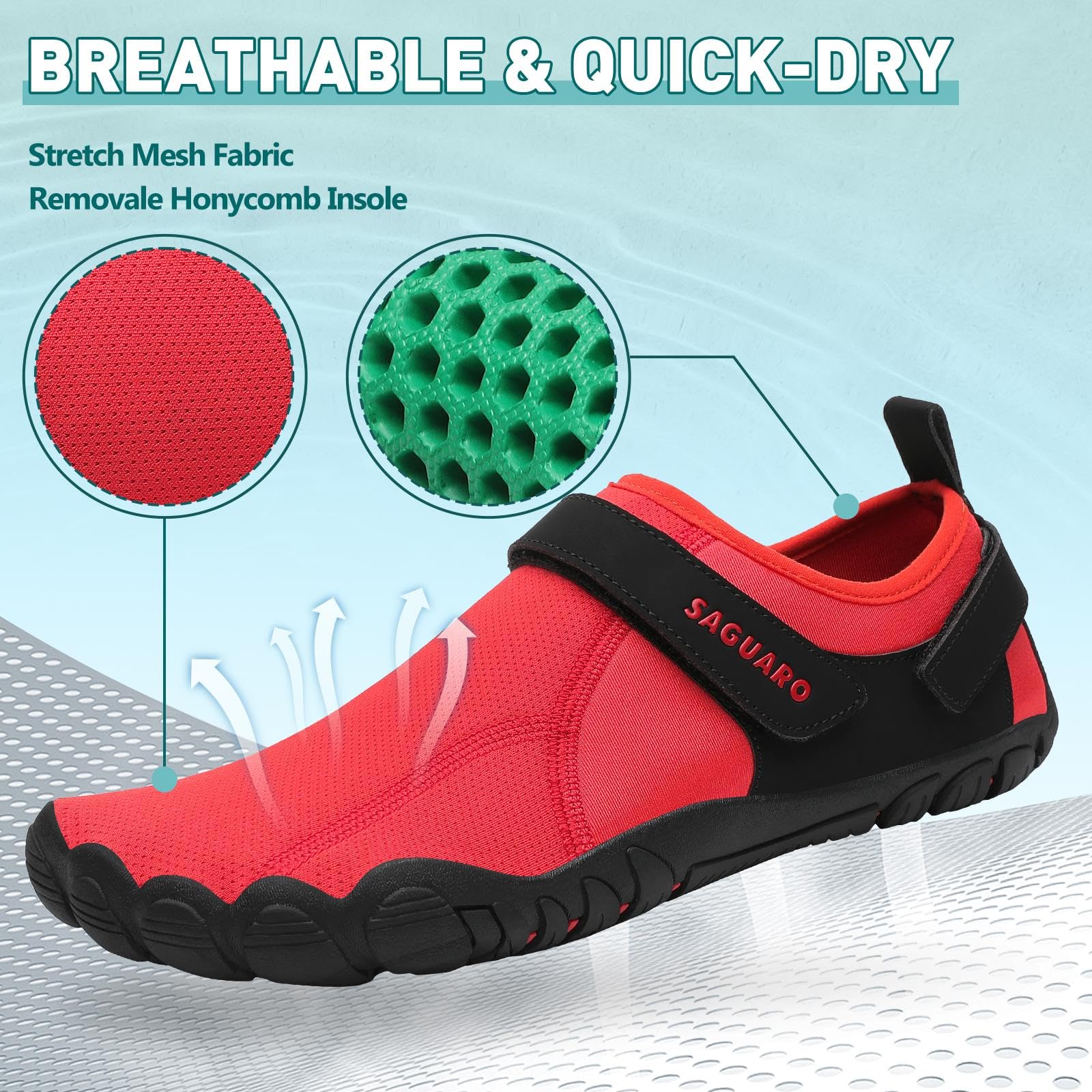 SAGUARO Unisex Adult Walking Shoes - Image 3