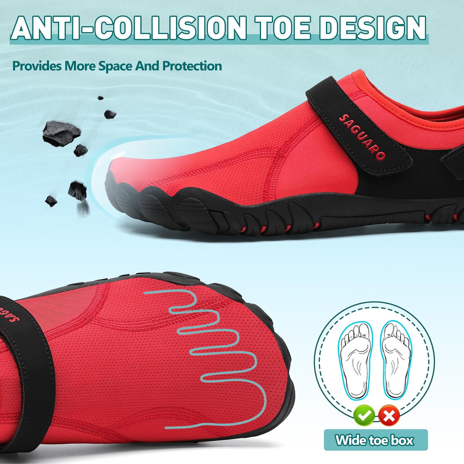 SAGUARO Unisex Adult Walking Shoes - Image 4