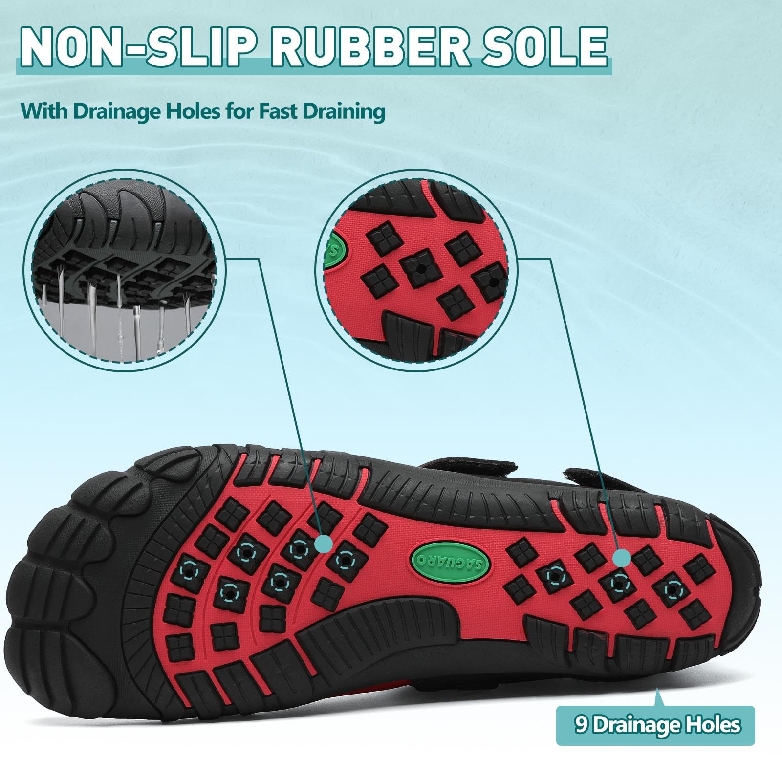 SAGUARO Unisex Adult Walking Shoes - Image 5