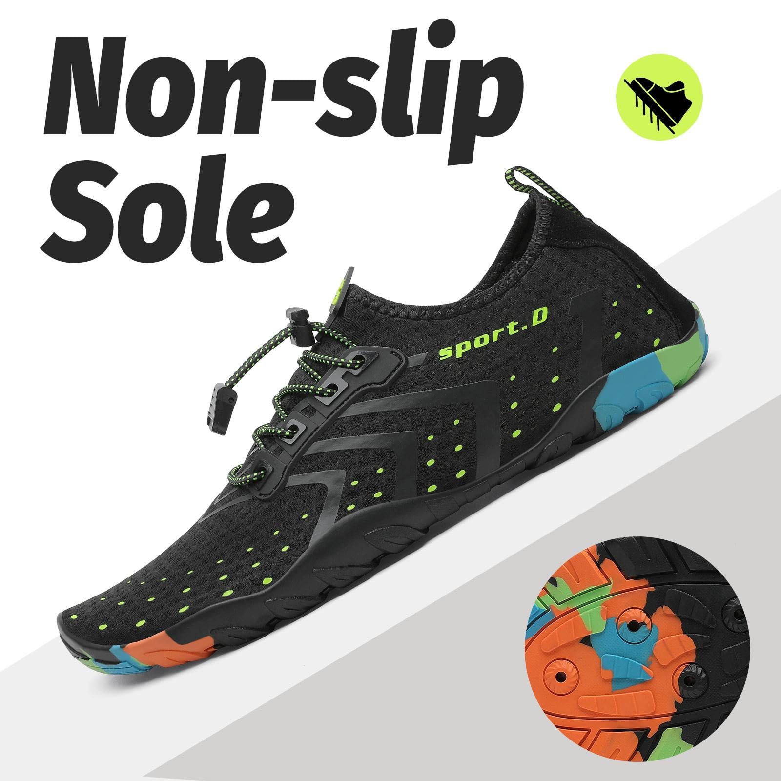 SAGUARO Water Shoes for Women - Barefoot Quick-Dry Aqua Sock, Lightweight, Breathable for Swimming, Beach and Outdoor Activities Size 5.5-10.5 - Image 5