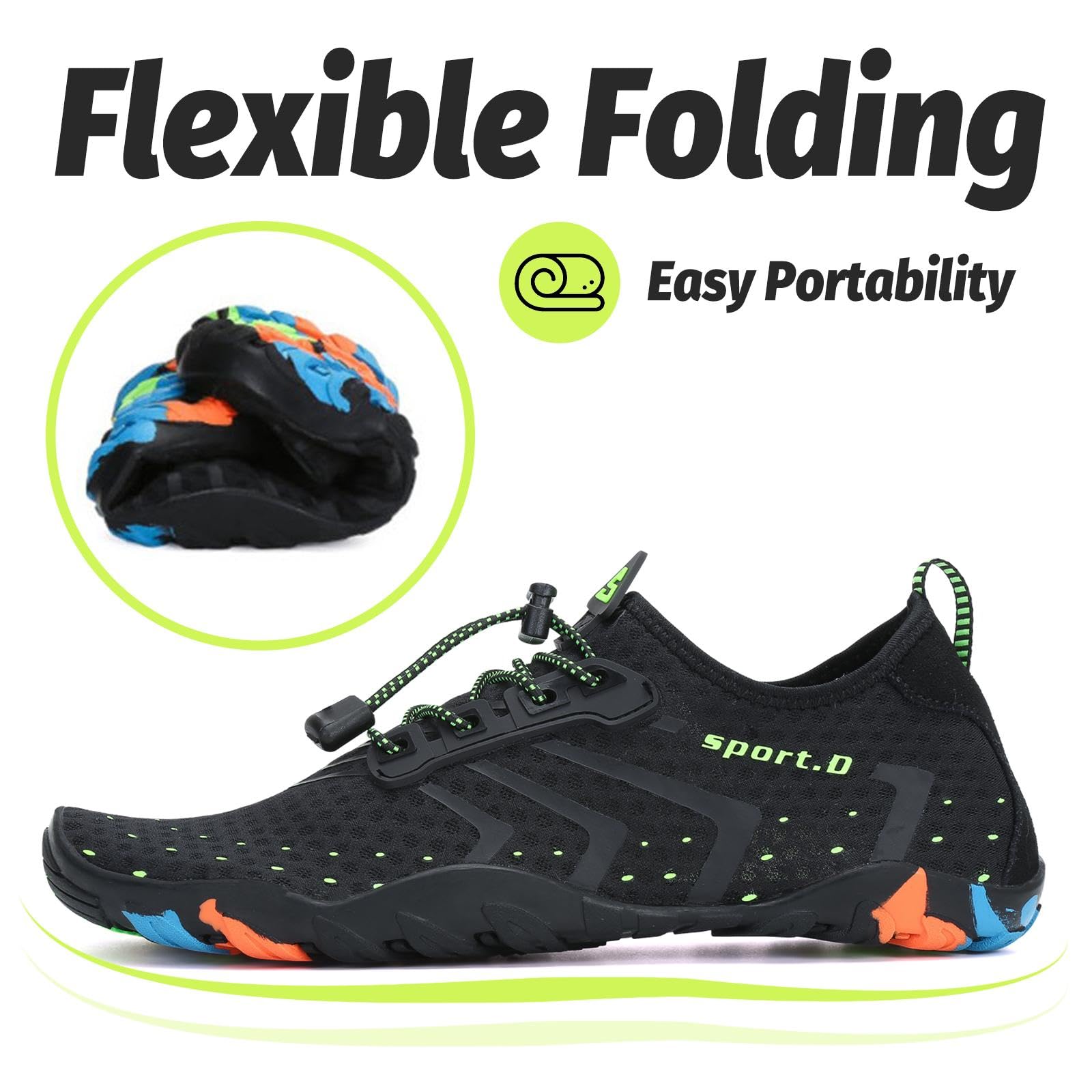 SAGUARO Water Shoes for Women - Barefoot Quick-Dry Aqua Sock, Lightweight, Breathable for Swimming, Beach and Outdoor Activities Size 5.5-10.5 - Image 6