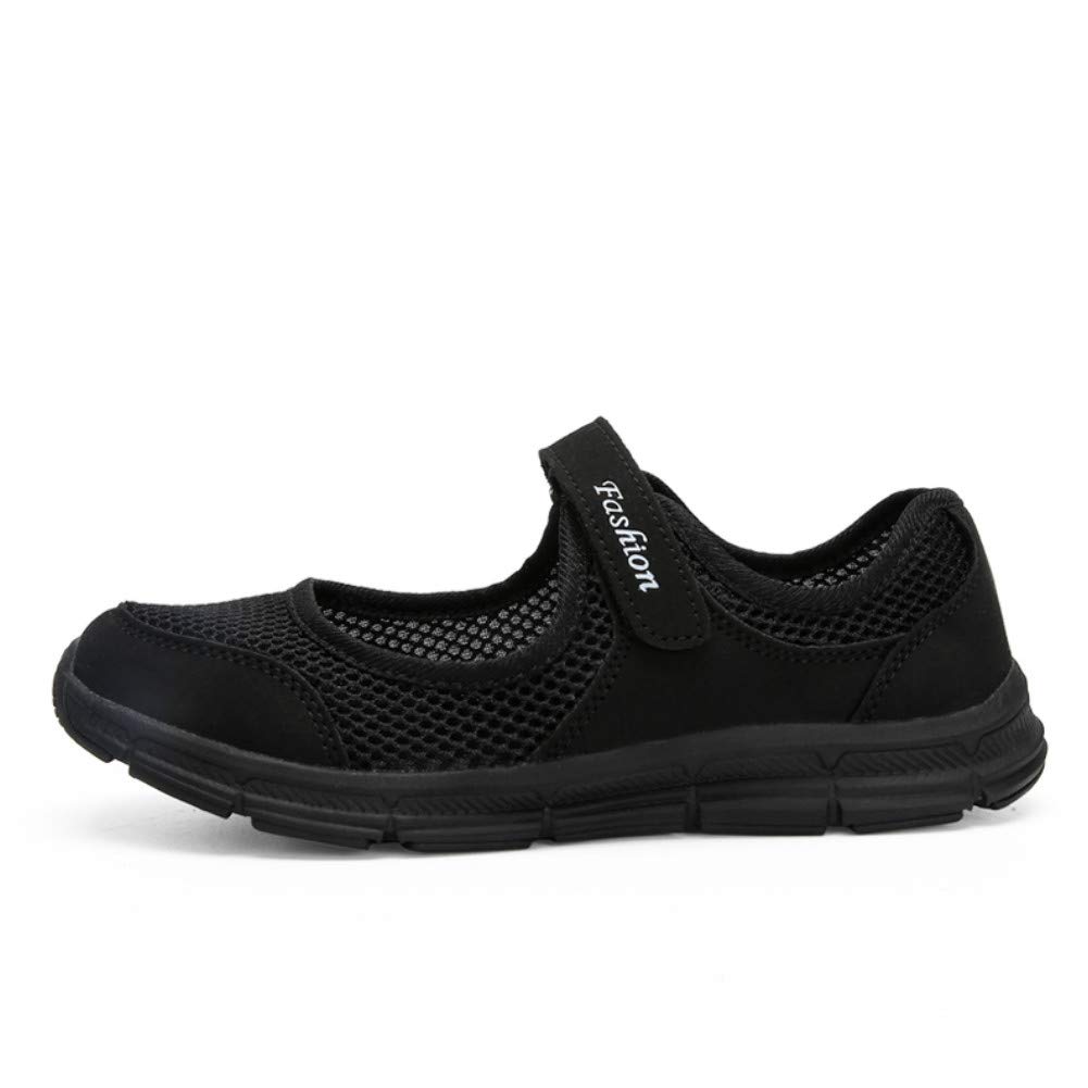 SAGUARO Women's Breathable Walking Shoes Ladies Fashion Mary Jane Sneakers Adjustable Working Nurse Shoes Lightweight Flats Roll I - Image 3