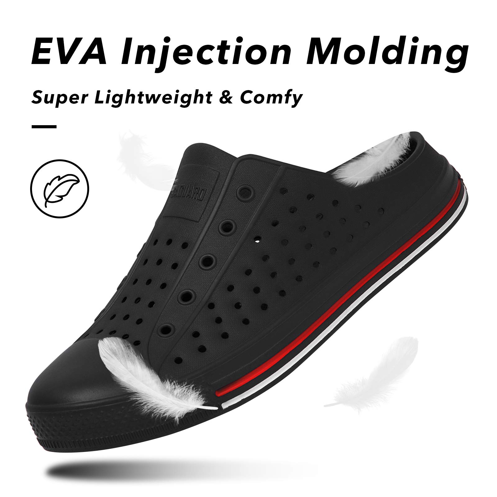 SAGUARO Women's Men's Garden Clogs Shoes Casual Slippers Unisex Quick Drying Sandals Summer Anti-Skid Beach Shoes - Image 3