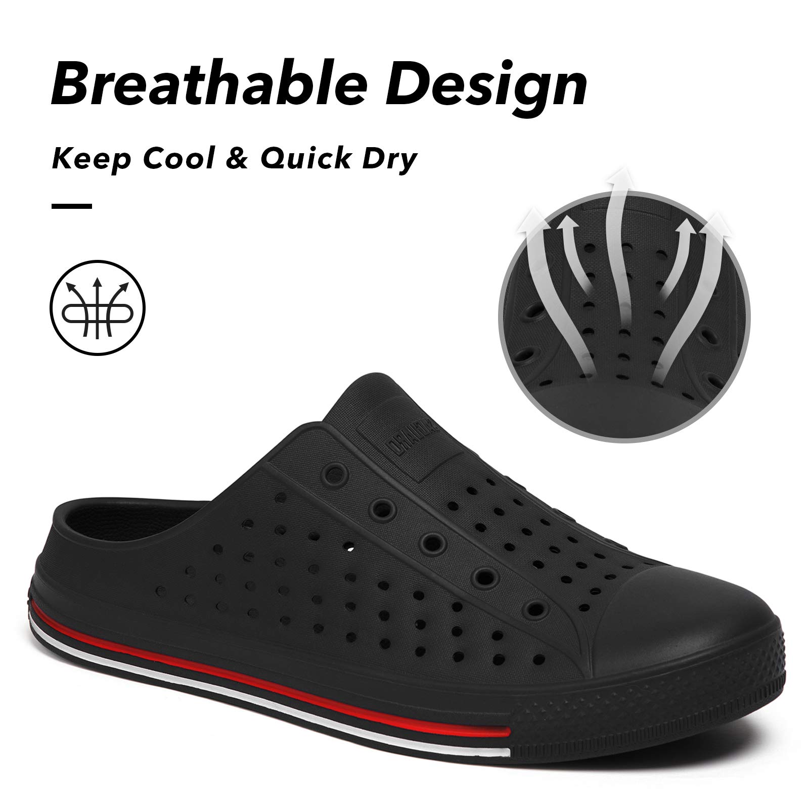 SAGUARO Women's Men's Garden Clogs Shoes Casual Slippers Unisex Quick Drying Sandals Summer Anti-Skid Beach Shoes - Image 4