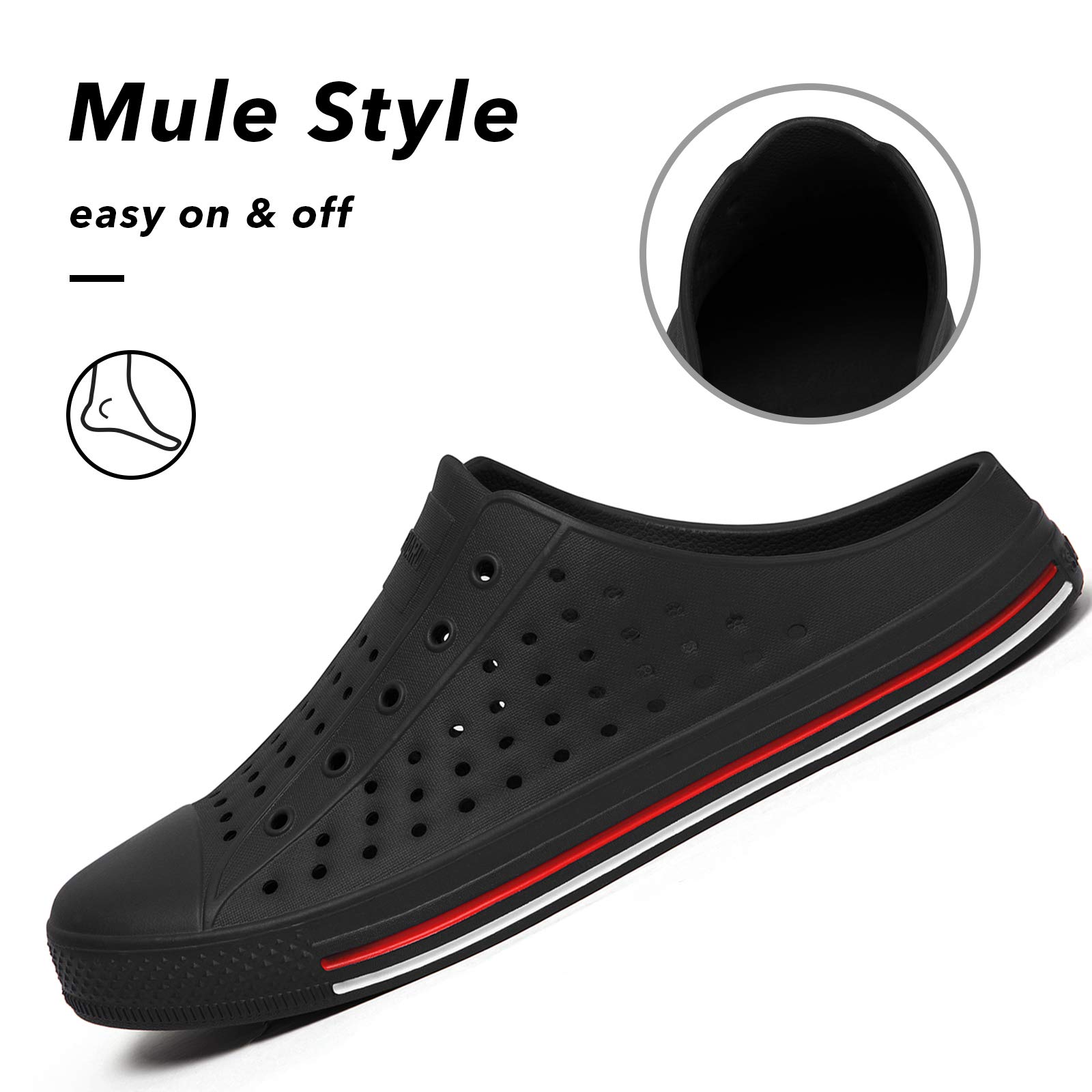 SAGUARO Women's Men's Garden Clogs Shoes Casual Slippers Unisex Quick Drying Sandals Summer Anti-Skid Beach Shoes - Image 5