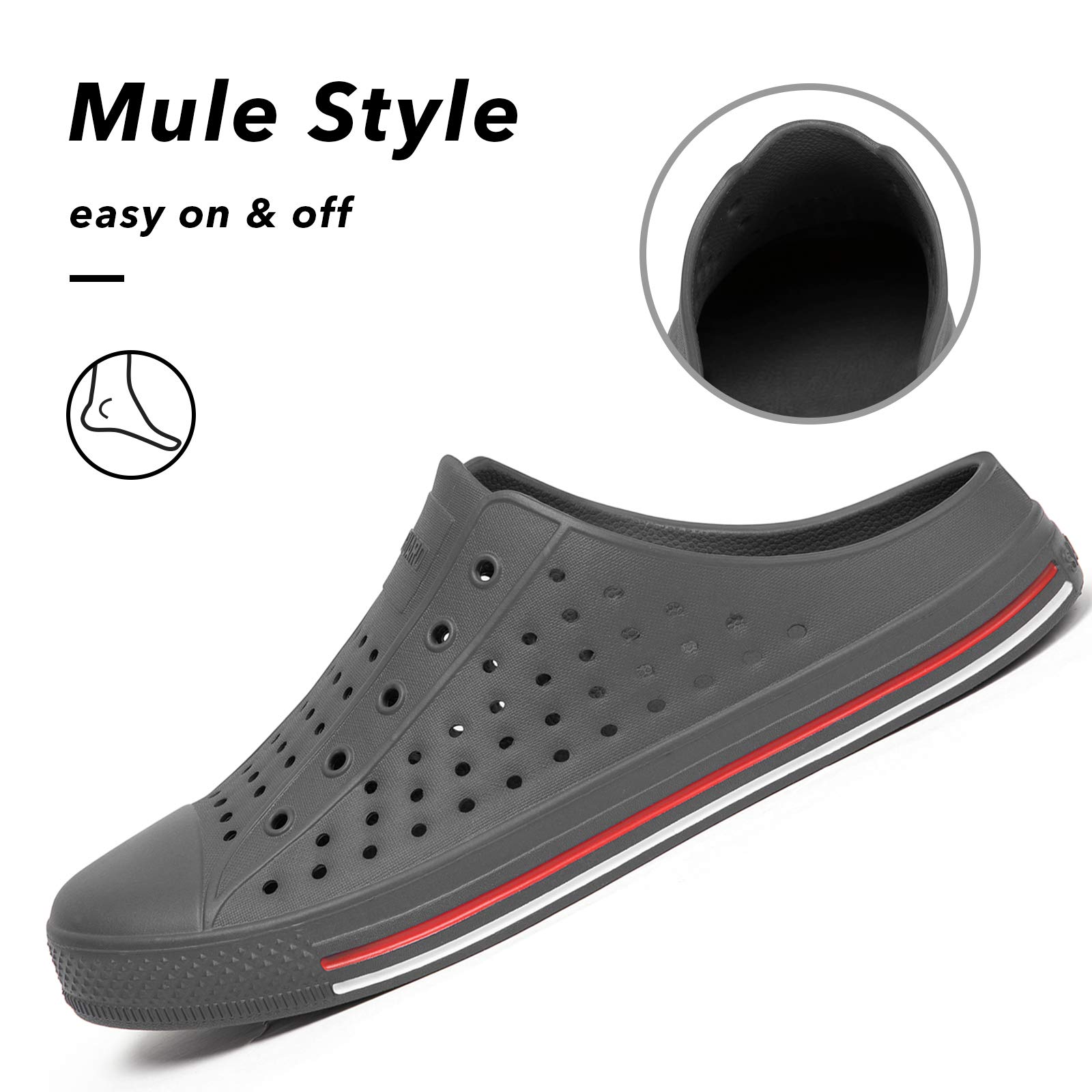 SAGUARO Women's Men's Garden Clogs Shoes Casual Slippers Unisex Quick Drying Sandals Summer Anti-Skid Beach Shoes - Image 5