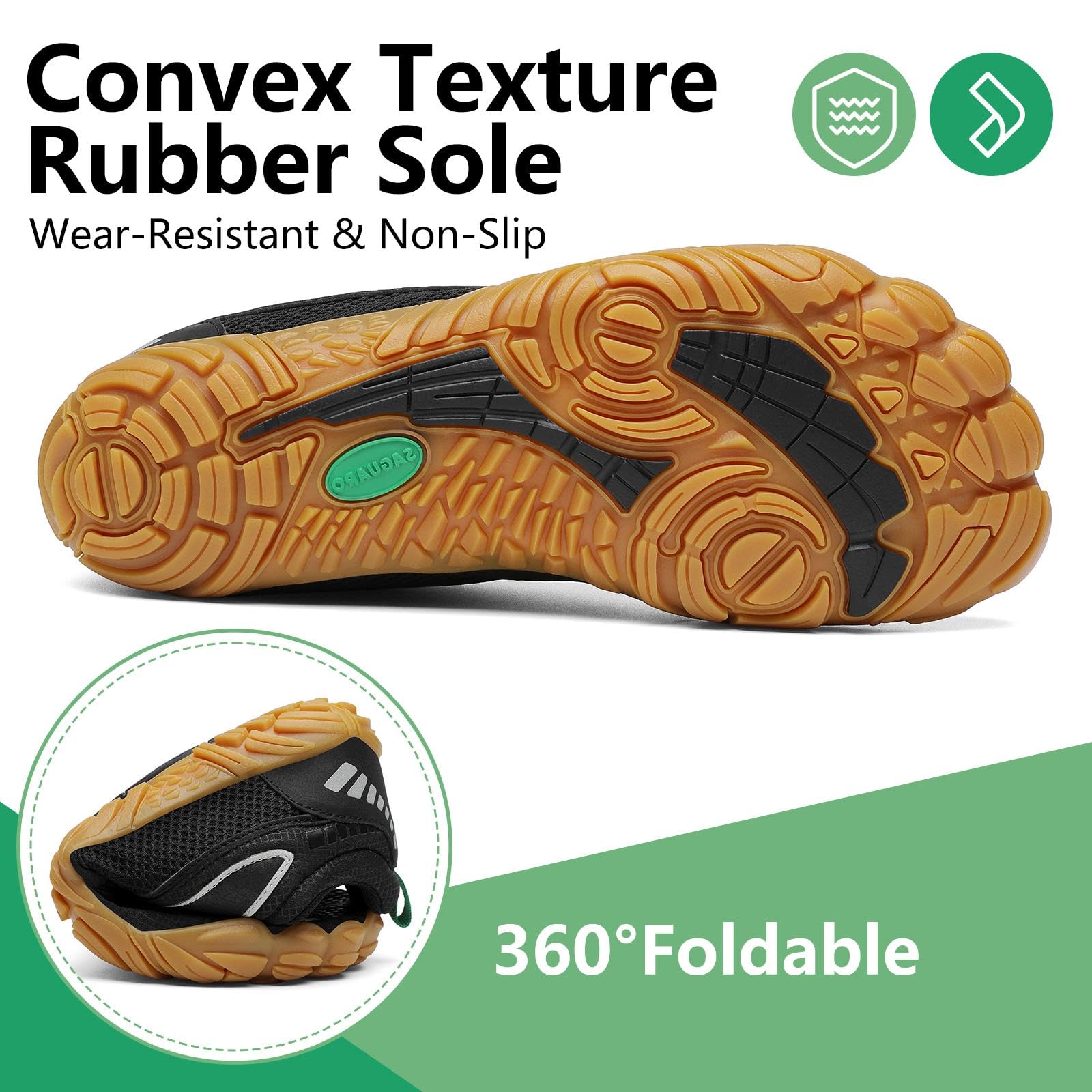 SAGUARO Womens Mens Barefoot Shoes Minimalist Trail Runner Wide Toe Box Zero Drop Outdoor Cross Training Shoe - Image 6